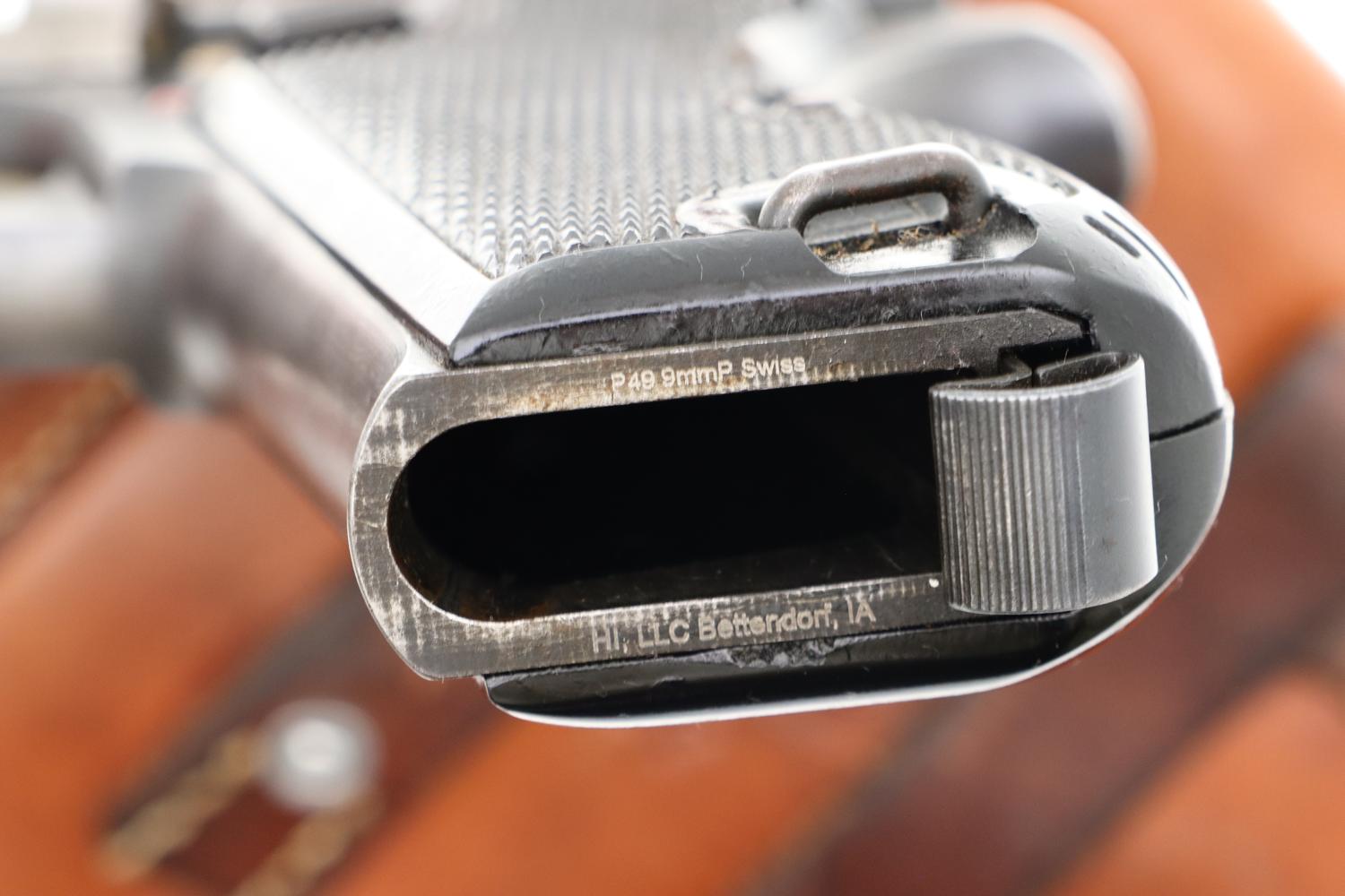 SIG P49 Pistol, Swiss Military, 3rd Variation Rig, A139287, FB00030 - Image 8