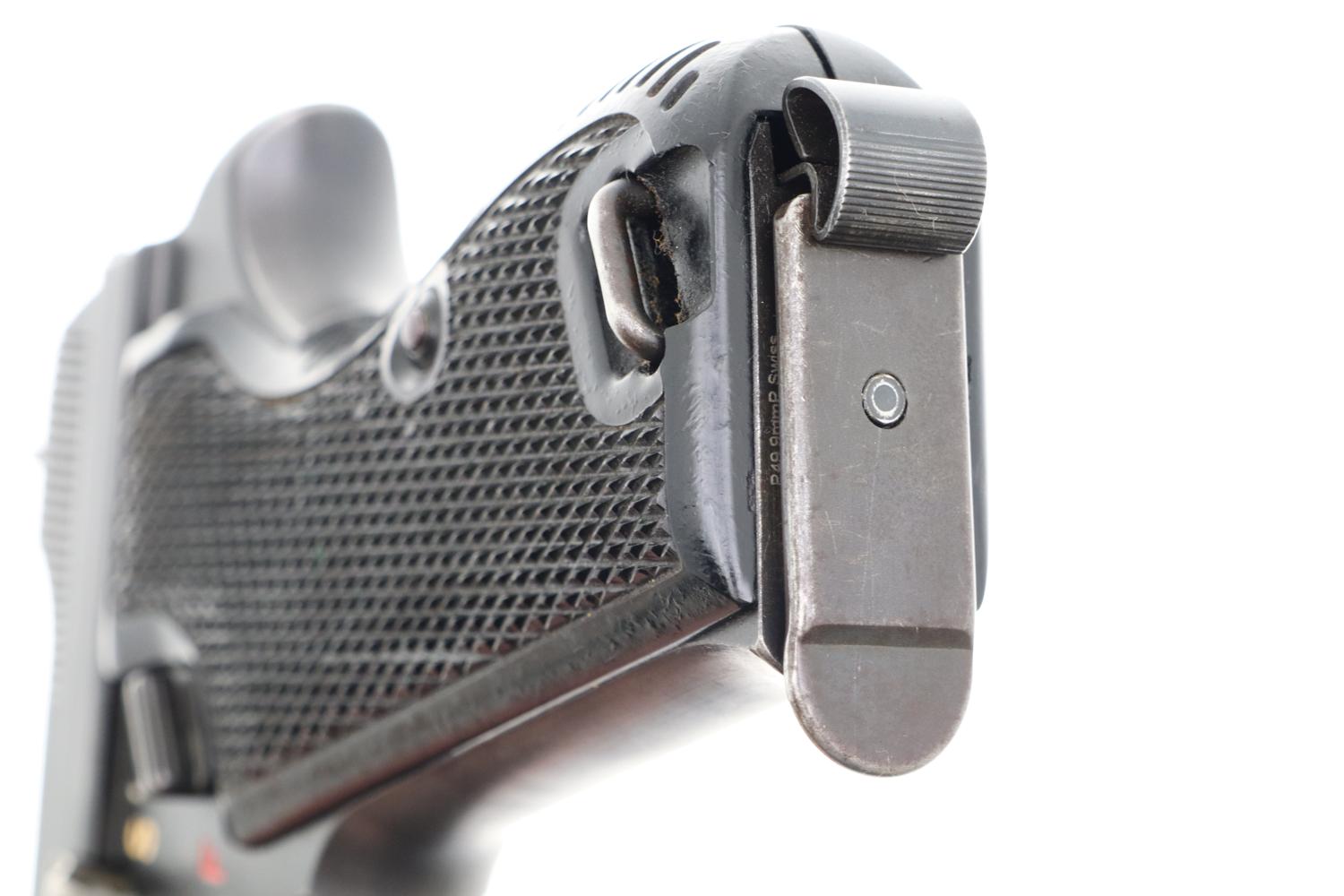 SIG P49 Pistol, Swiss Military, 3rd Variation Rig, A139287, FB00030 - Image 11