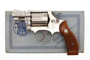 S&W Airweight M12-3 Nickeled Revolver, 4D19730, FB01546