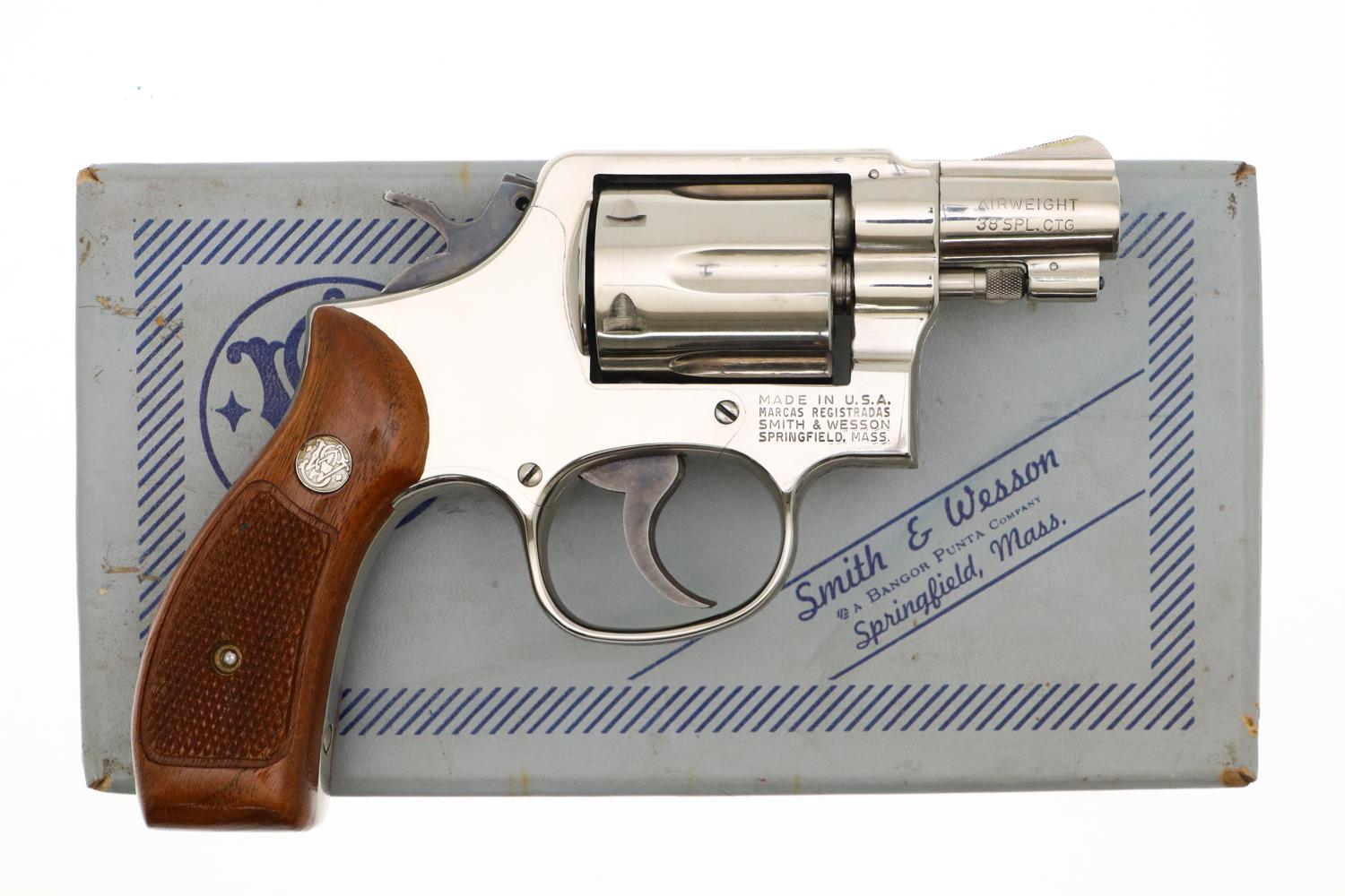 S&W Airweight M12-3 Nickeled Revolver, 4D19730, FB01546 - Image 2