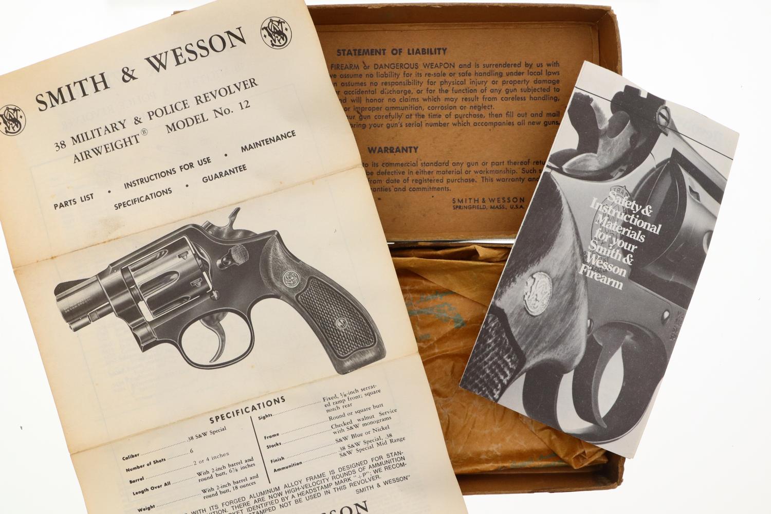 S&W Airweight M12-3 Nickeled Revolver, 4D19730, FB01546 - Image 13