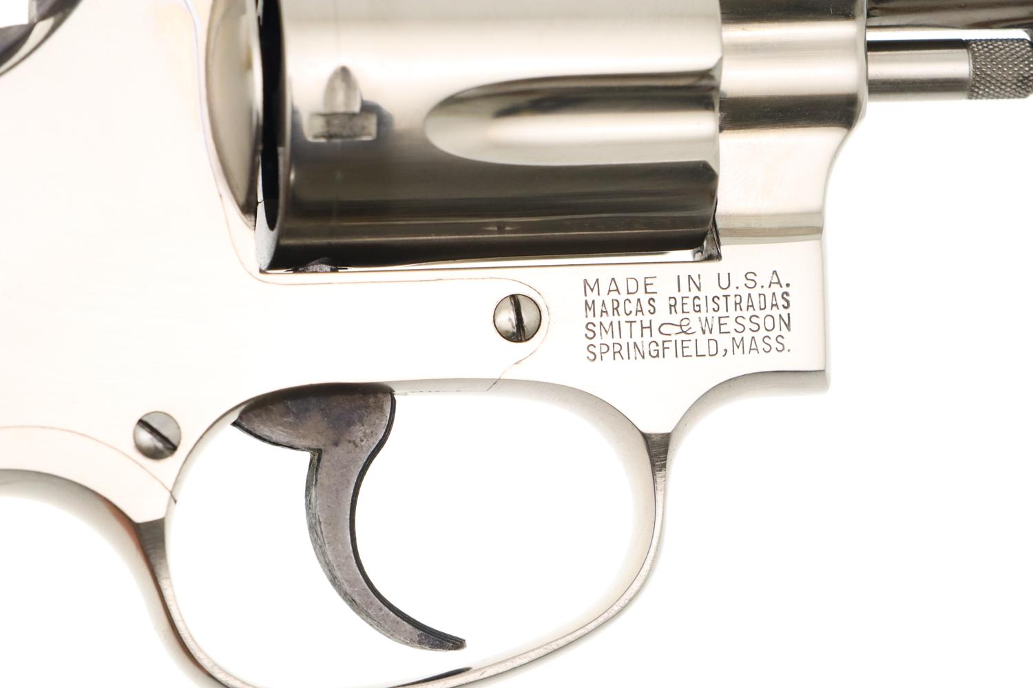 S&W M36 (Chiefs Special) Revolver, Nickeled, .38 Special