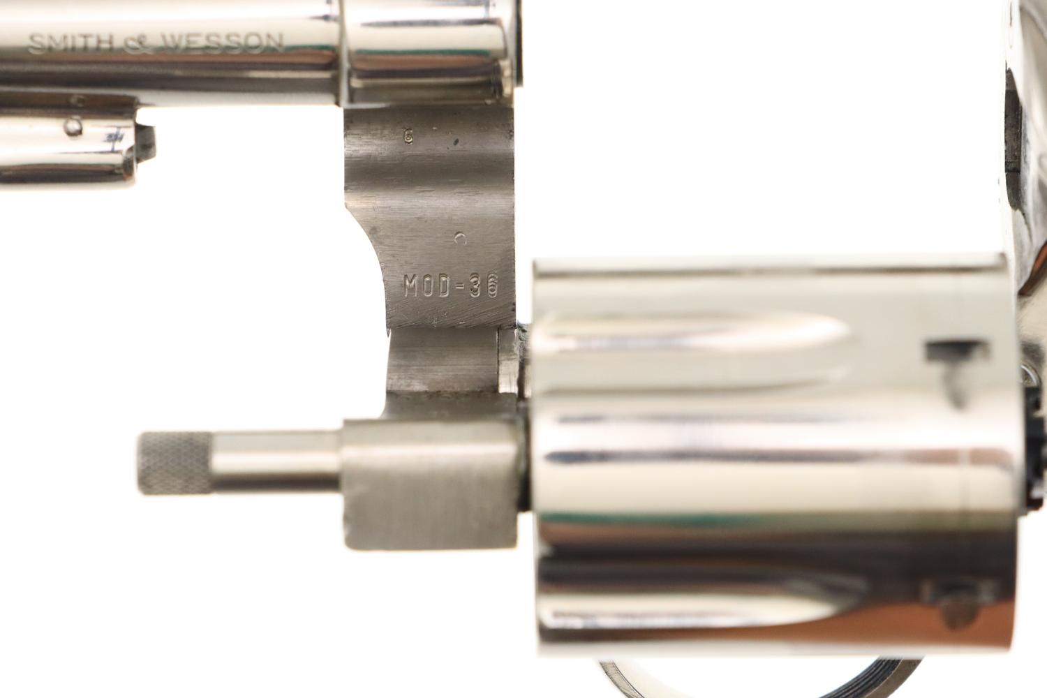 S&W M36 (Chiefs Special) Revolver, Nickeled, .38 Special, Boxed, FB01540 - Image 9