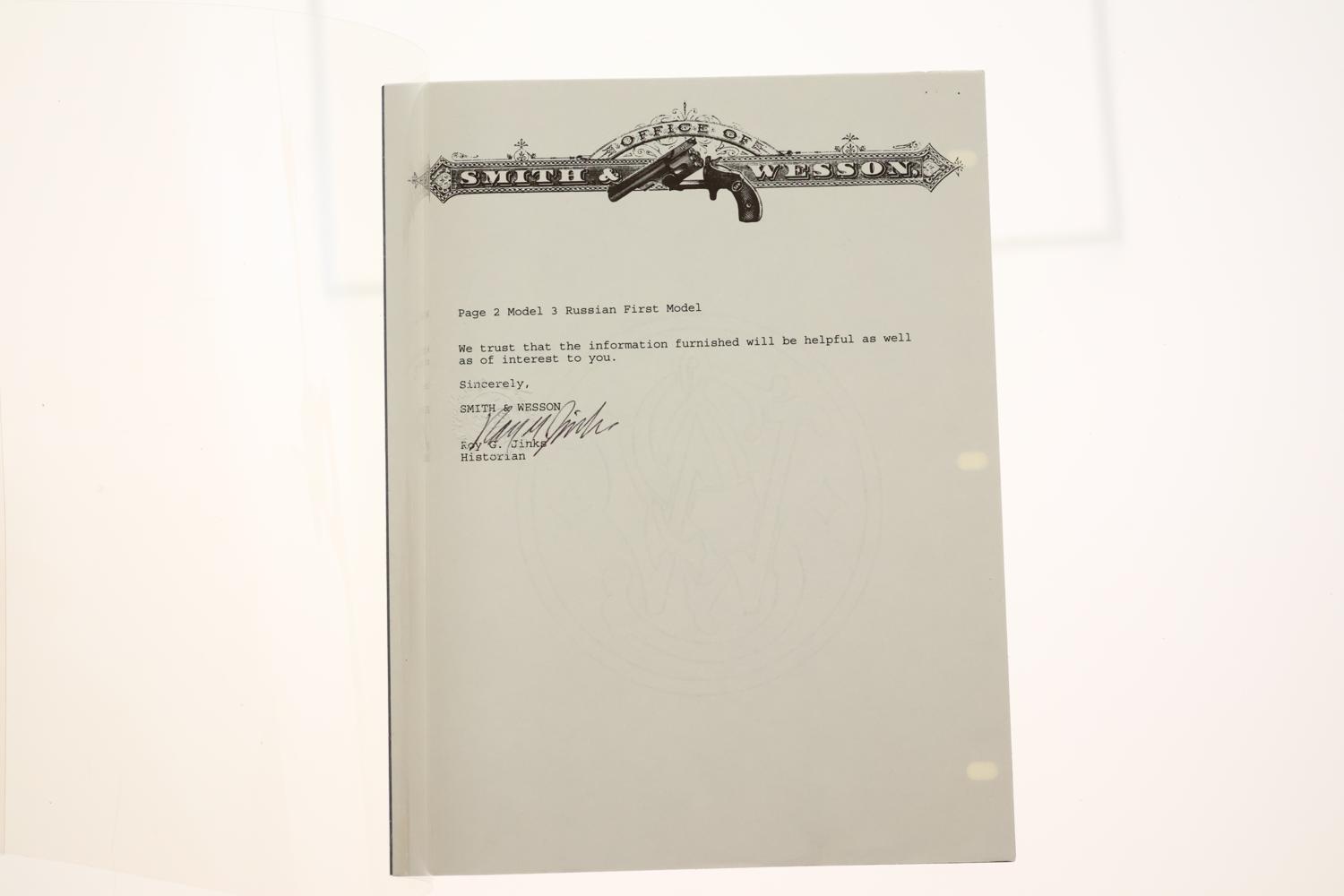 S&W Model 3 Russian First Model, 44 Russian, Factory Letter, 10270, O-181 - Image 11