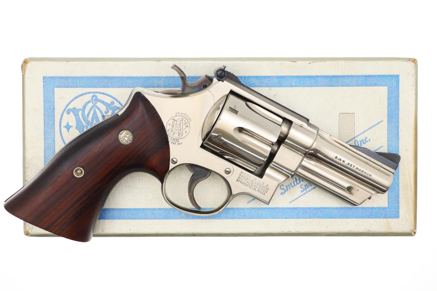 Smith & Wesson Revolver, S&W, M27, Factory Nickel, BOX, S210601, FB01538