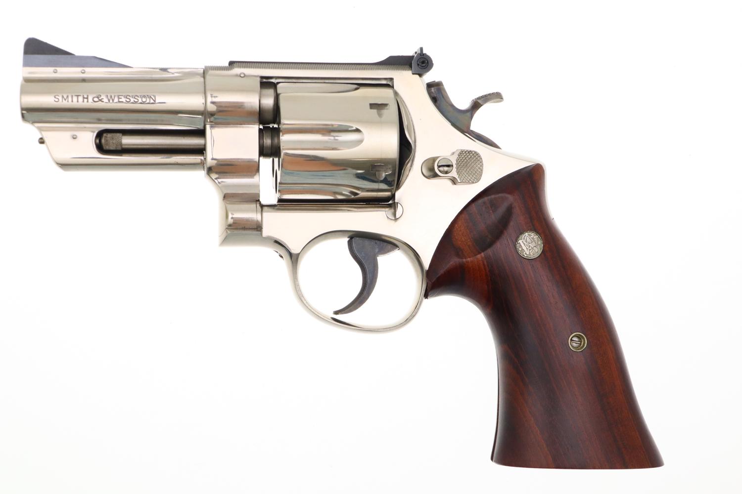 Smith & Wesson Revolver, S&W, M27, Factory Nickel, BOX, S210601, FB01538 - Image 2