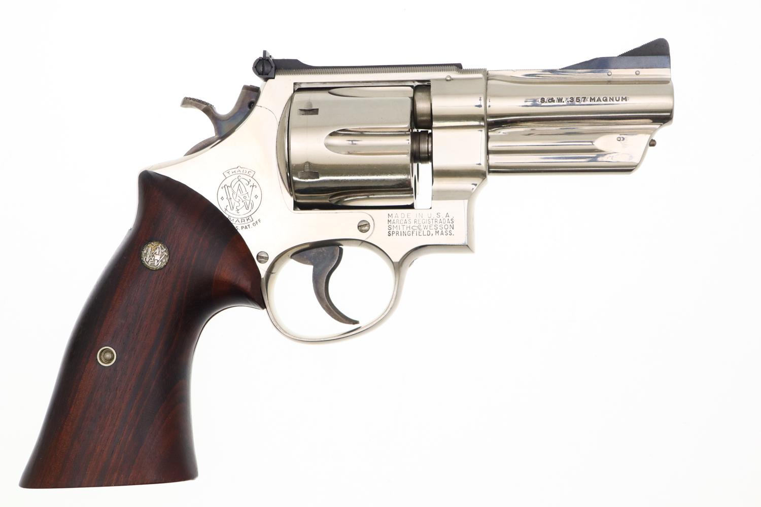 Smith & Wesson Revolver, S&W, M27, Factory Nickel, BOX, S210601, FB01538 - Image 3
