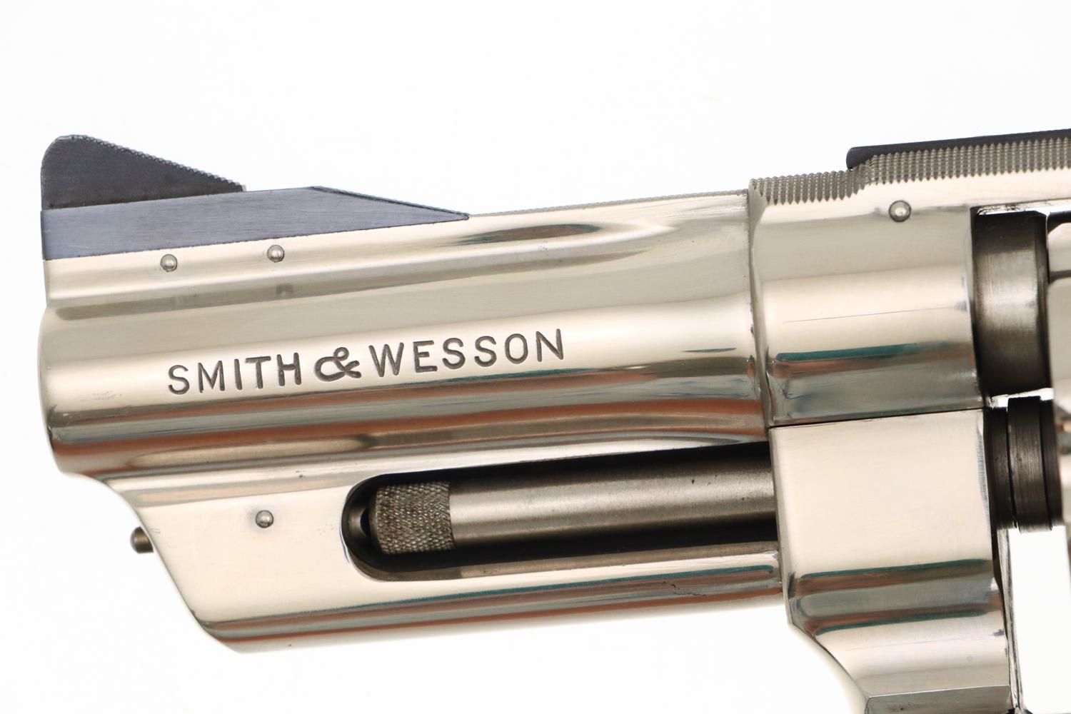 Smith & Wesson Revolver, S&W, M27, Factory Nickel, BOX, S210601, FB01538 - Image 4