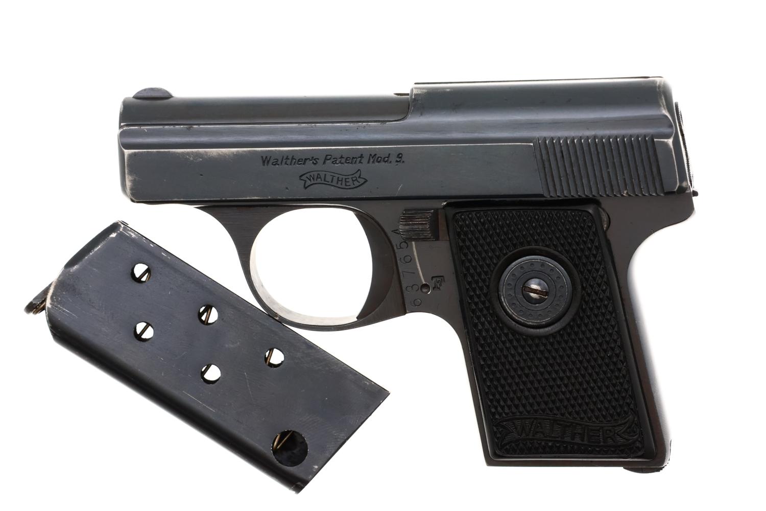 Walther Mod 9 Vest Pocket Pistol, WWII, Capture Papers,  637654, FB01715 - Image 2