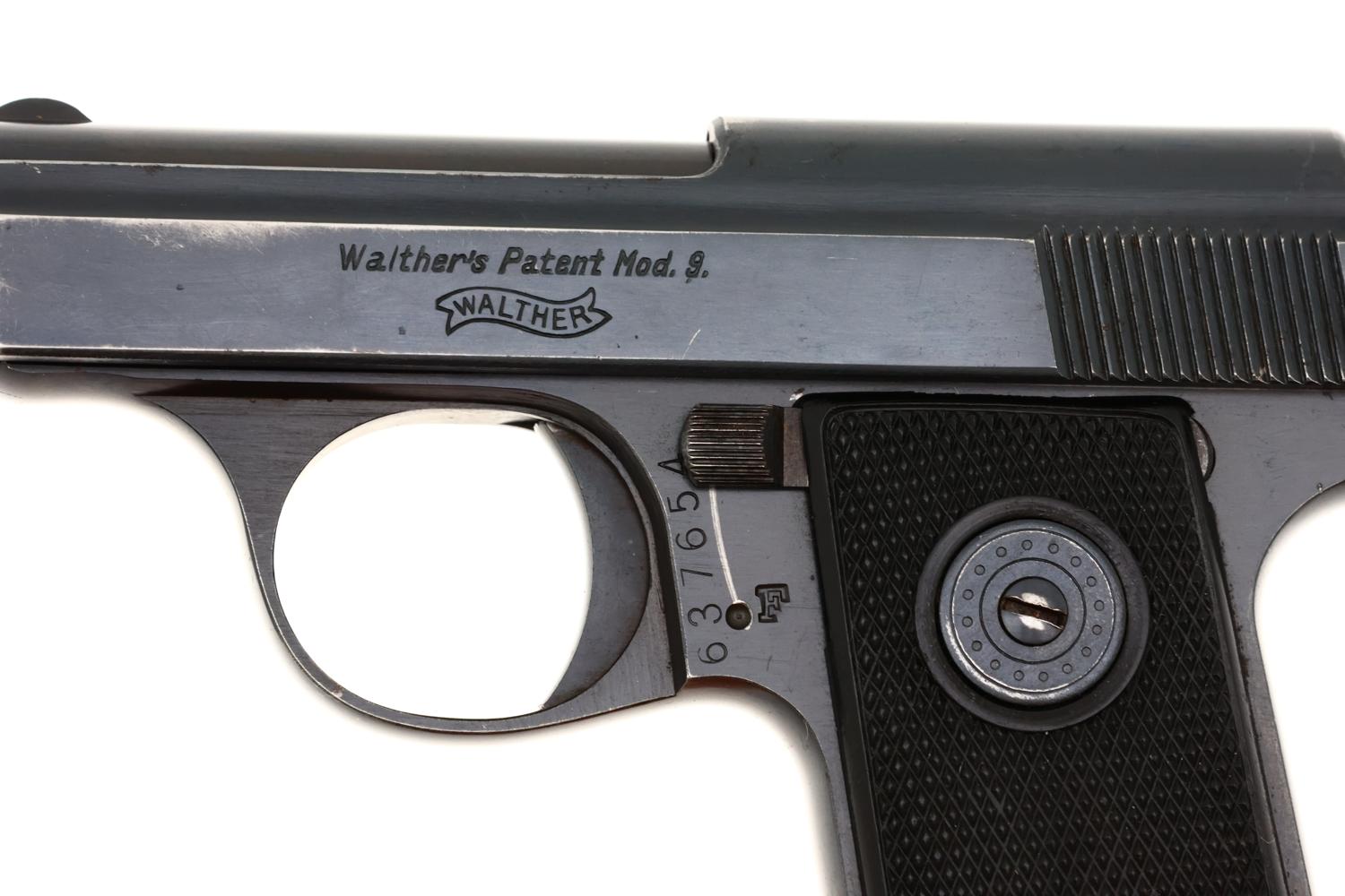 Walther Mod 9 Vest Pocket Pistol, WWII, Capture Papers,  637654, FB01715 - Image 6