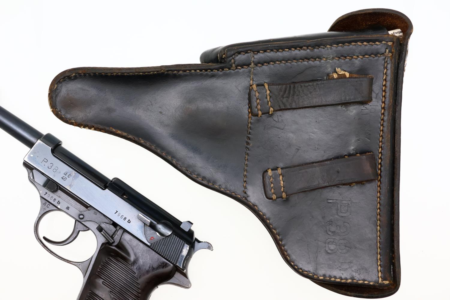 Walther P38, AC 40 Pistol, WWII, RIG with Matching Mag, 7968b, FB01635 - Image 14