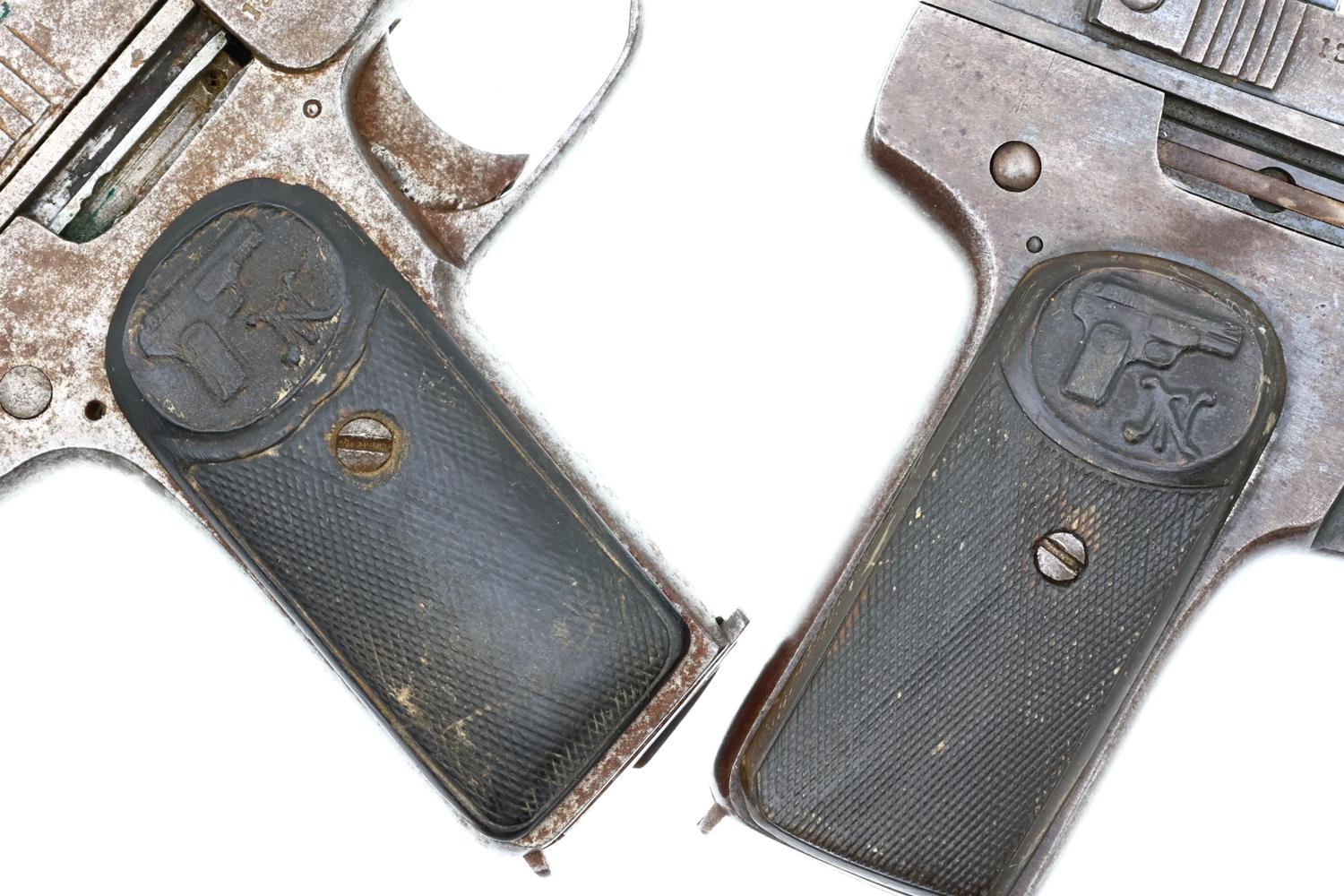 Chinese Warlord FN 1900 Copy Pistols, Pair, 126063, PCA-60/61 - Image 9