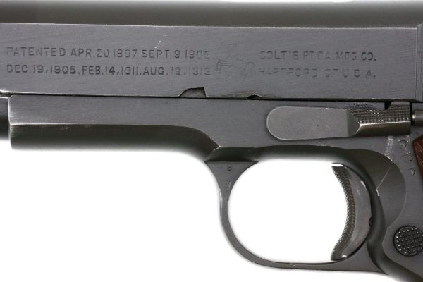 WWII Colt M1911A1 Pistol, Keyes Fiber Grips, Made 1943, 1179686, FB01717 - Image 3