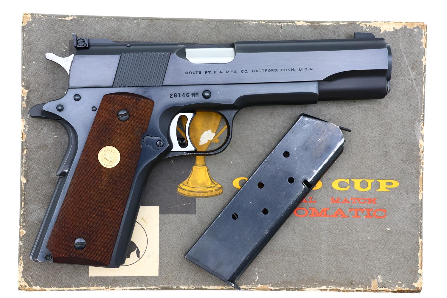 Colt National Match Gold Cup Pistol, Box, 28146-NM, FB01714 - Image 2