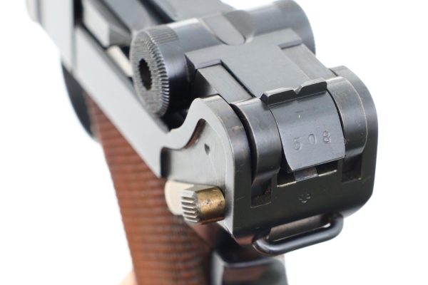 Swiss DWM 1906 Pistol, Swiss Cross in Starburst, Holster, 6508, FB00008 - Image 7