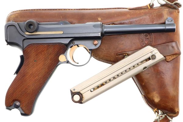 DWM 1906 Swiss Military Luger, Cross-in-Shield, Holster, 9675, FB00014 - Image 2