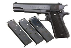 Argentine Colt Model 1927, Made by DGFM, 3 Matching Mags, 75930, FB01942