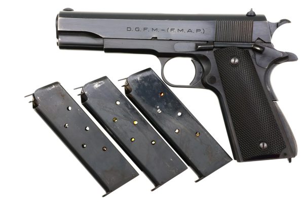 Argentine Colt Model 1927, Made by DGFM, 3 Matching Mags, 75930, FB01942 - Image 2