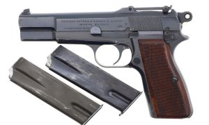 FN High Power Pistol, Tangent Sight, WWII, German Military, 123957, FB01634
