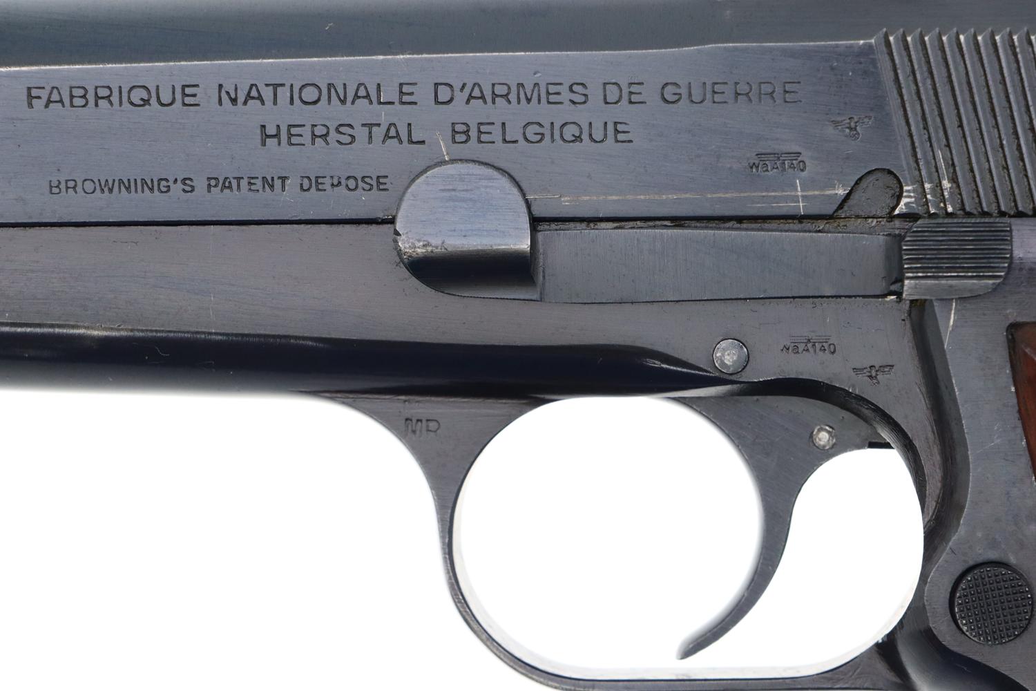 FN High Power Pistol, Tangent Sight, WWII, German Military, 123957, FB01634 - Image 3