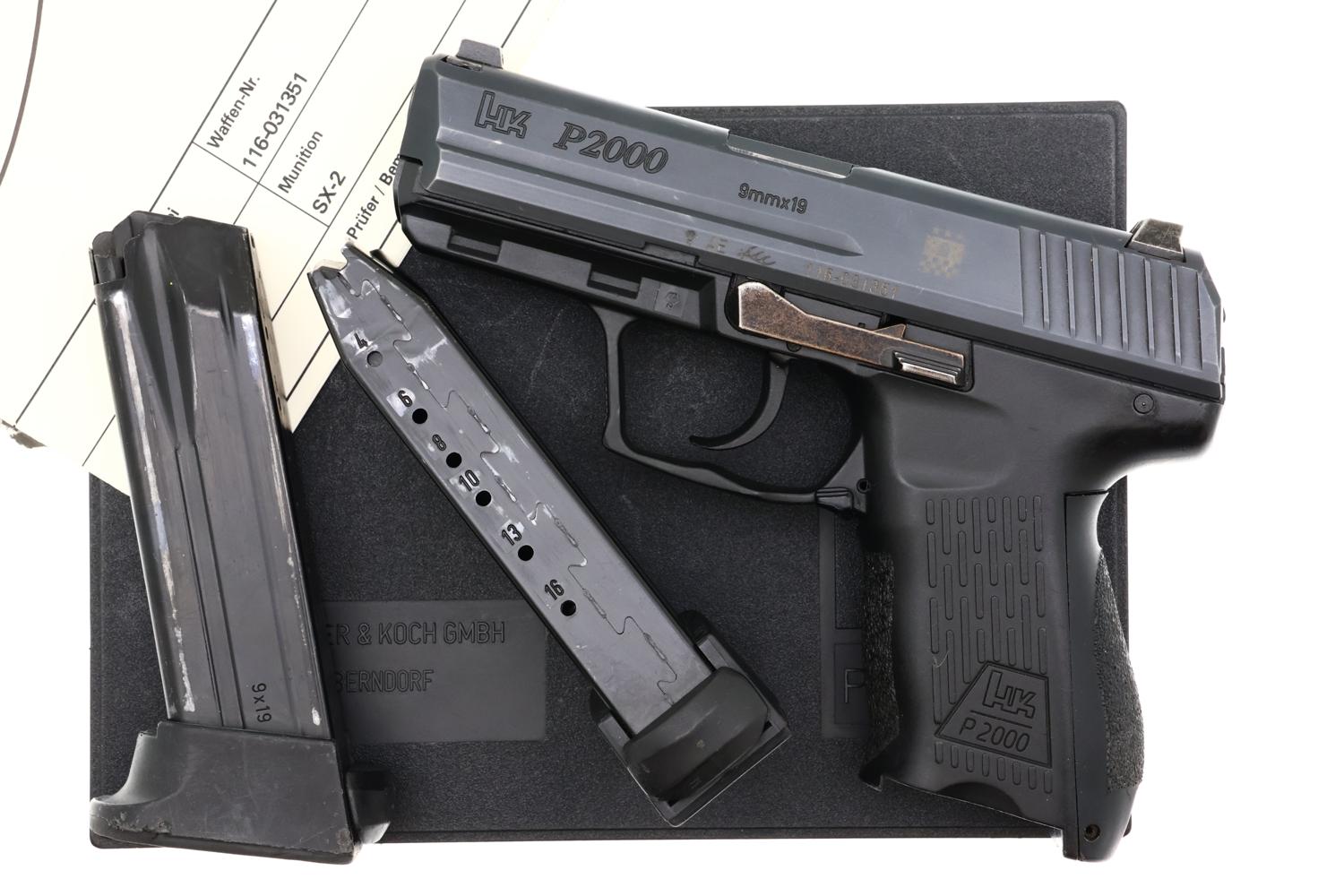 Heckler & Koch, H&K P2000 Pistol, Swiss Police Issue, 116-031351, FB02065