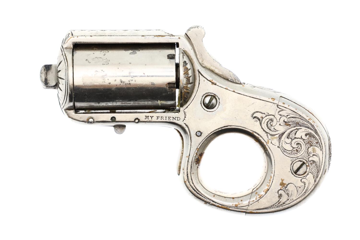 James Reid, My Friend, Knuckle Duster Revolver, 3735, Antique, O-146