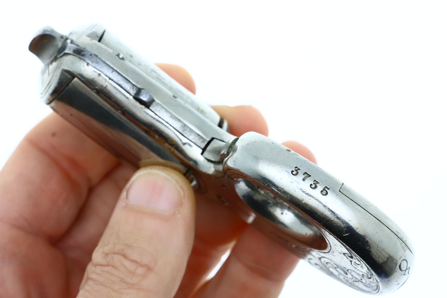 James Reid, My Friend, Knuckle Duster Revolver, 3735, Antique, O-146 - Image 5