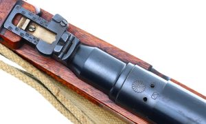 Exceptional WWII Arisaka Type 44 Rifle, Japanese, Intact Mum, FB01803