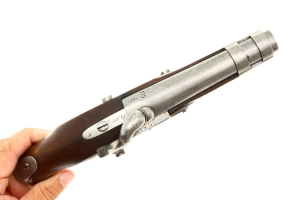 French AN IX Gendarmerie Percussion Pistol, Maubeuge Arsenal, 135, O-152 - Image 3