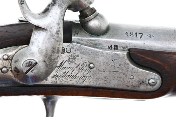 French AN IX Gendarmerie Percussion Pistol, Maubeuge Arsenal, 135, O-152 - Image 5