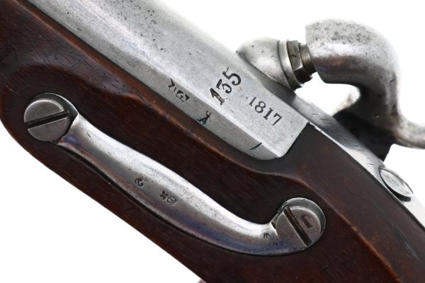 French AN IX Gendarmerie Percussion Pistol, Maubeuge Arsenal, 135, O-152 - Image 7