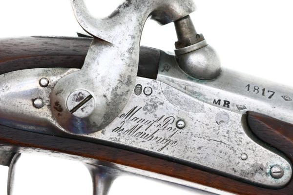 French AN IX Gendarmerie Percussion Pistol, Maubeuge Arsenal, 135, O-152 - Image 9