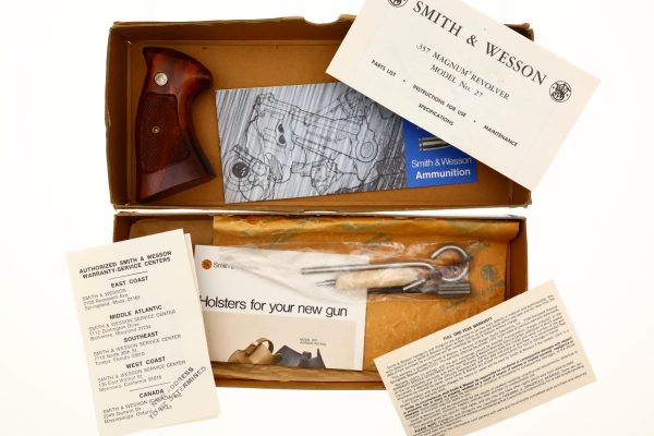 Near New S&W 27-2 Revolver, Box, Literature, Extra Grips, N637840, FB01550 - Image 20