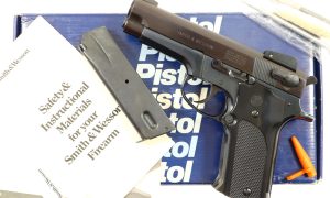 Rare S&W Model 559 Steel Frame Pistol, 1 of 250, Box, A749351, FB00668