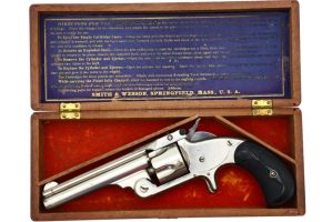 S&W Model 1 1/2 Third Issue Revolver, Custom Case, ANTIQUE, 51870, O-160