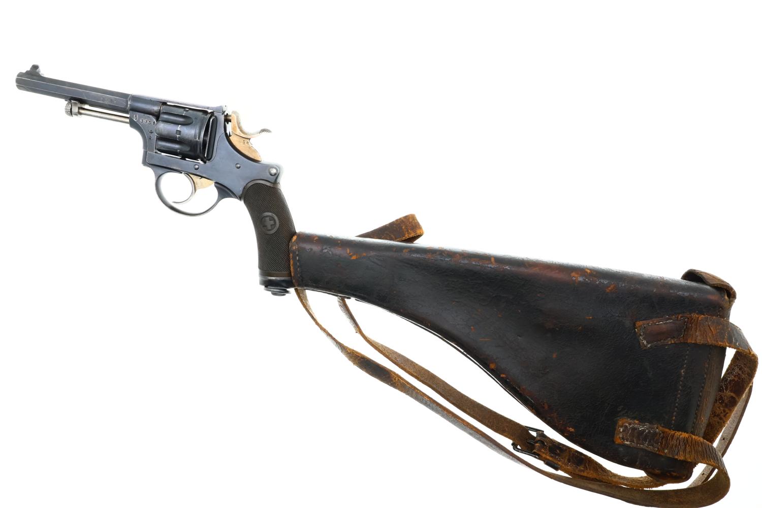 W&F Bern Model 1882 Revolver, Shoulder Stock, Antique, 3751, O-247 - Image 5