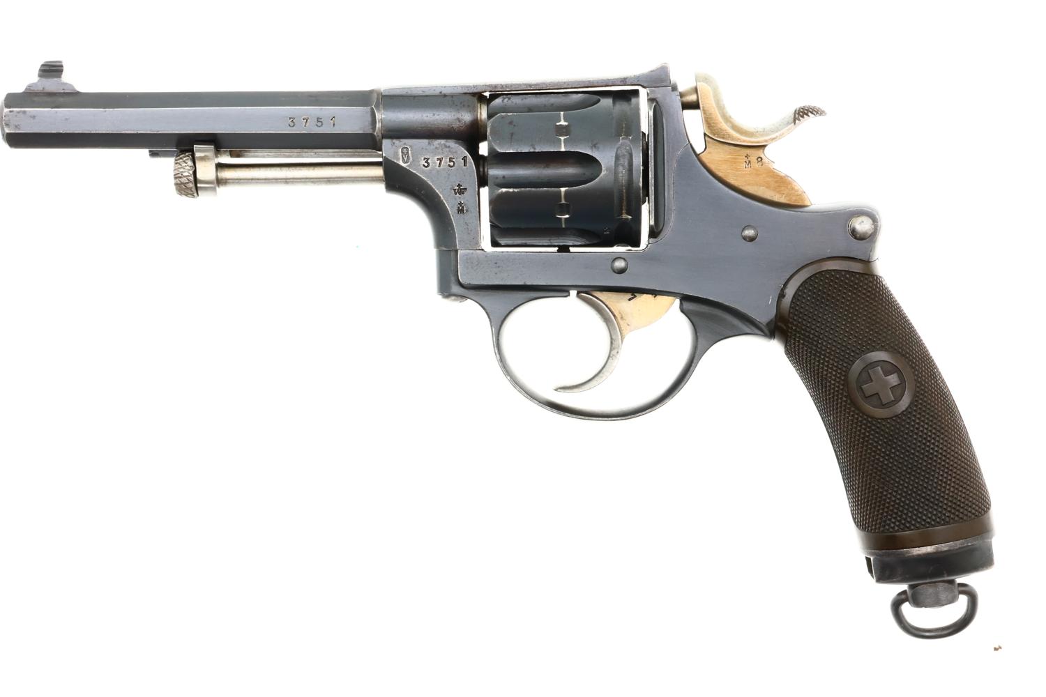 W&F Bern Model 1882 Revolver, Shoulder Stock, Antique, 3751, O-247 - Image 6