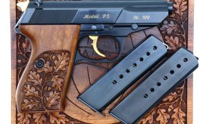 Walther P5 100 Year Commemorative Pistol, Gold Inlaid, 199, FB02060