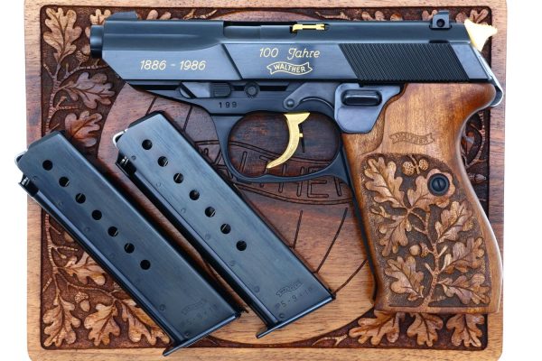 Walther P5 100 Year Commemorative Pistol, Gold Inlaid, 199, FB02060 - Image 2