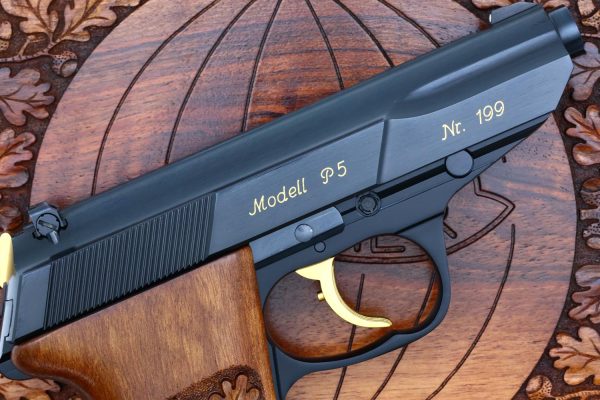 Walther P5 100 Year Commemorative Pistol, Gold Inlaid, 199, FB02060 - Image 3