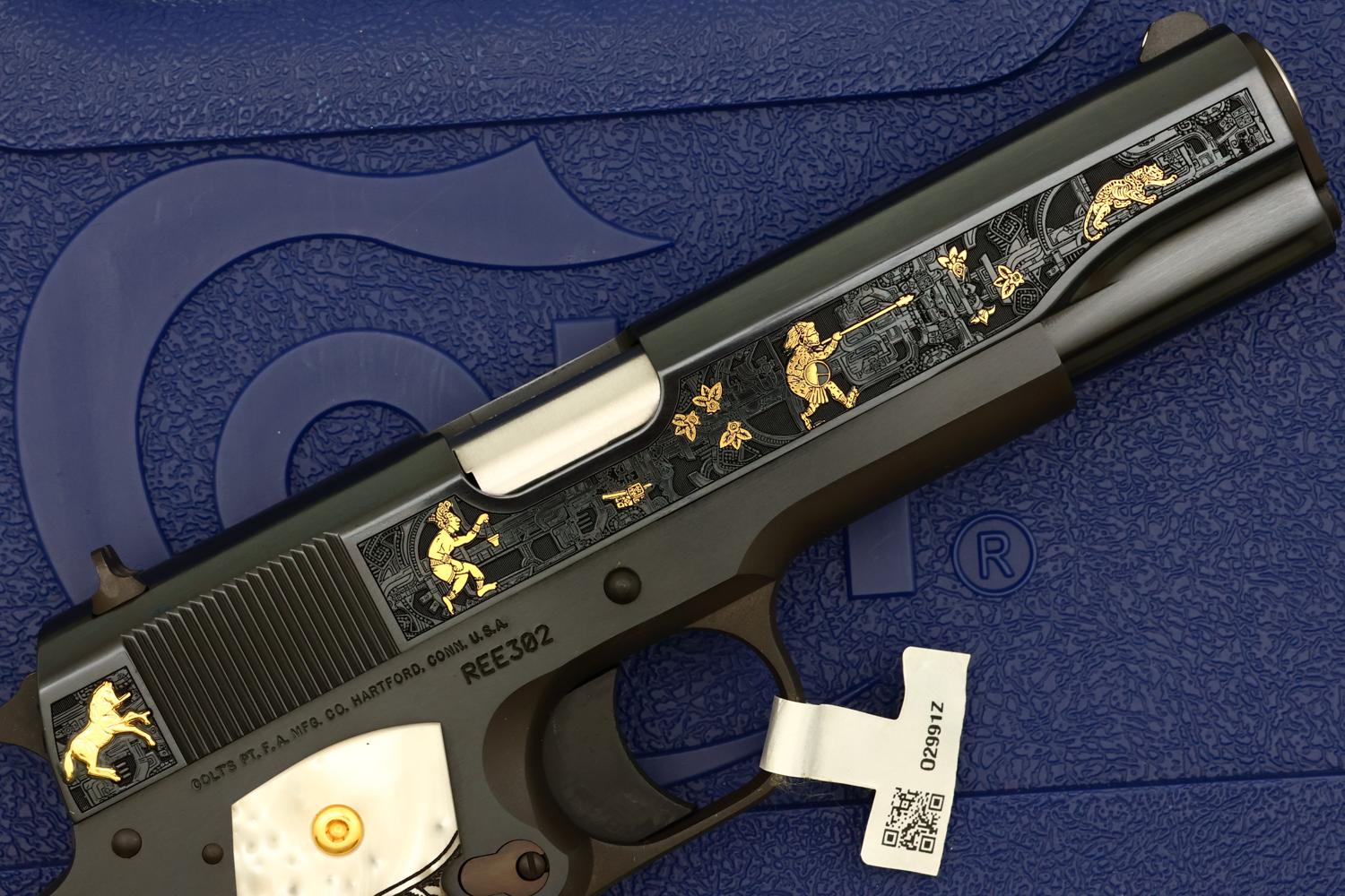 Colt - Talo Aztec Jaguar Azul .38 Super Pistol, NIB, REE302, FB02263 - Image 4