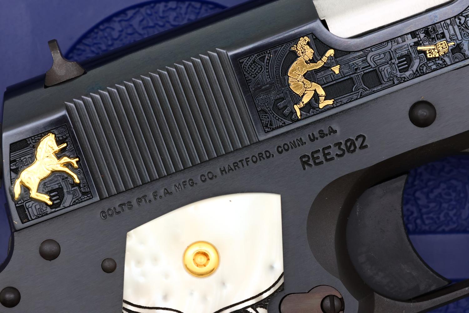 Colt - Talo Aztec Jaguar Azul .38 Super Pistol, NIB, REE302, FB02263 - Image 6