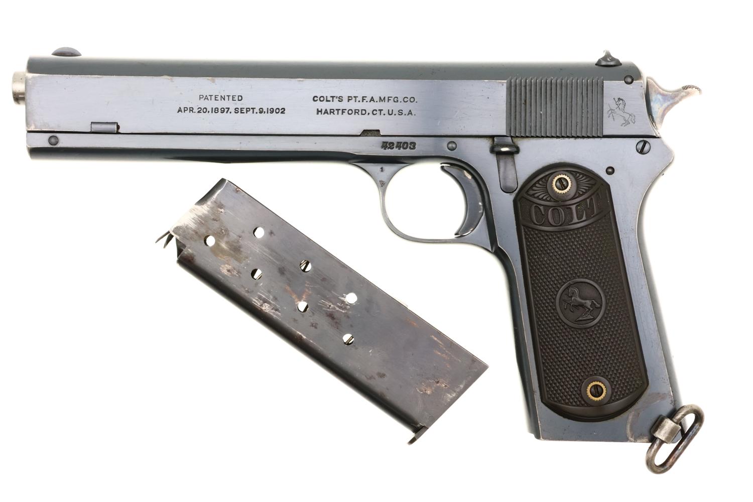 Colt 1902 Military Model Pistol, Made 1919, .38 Auto, 42403, FB02166