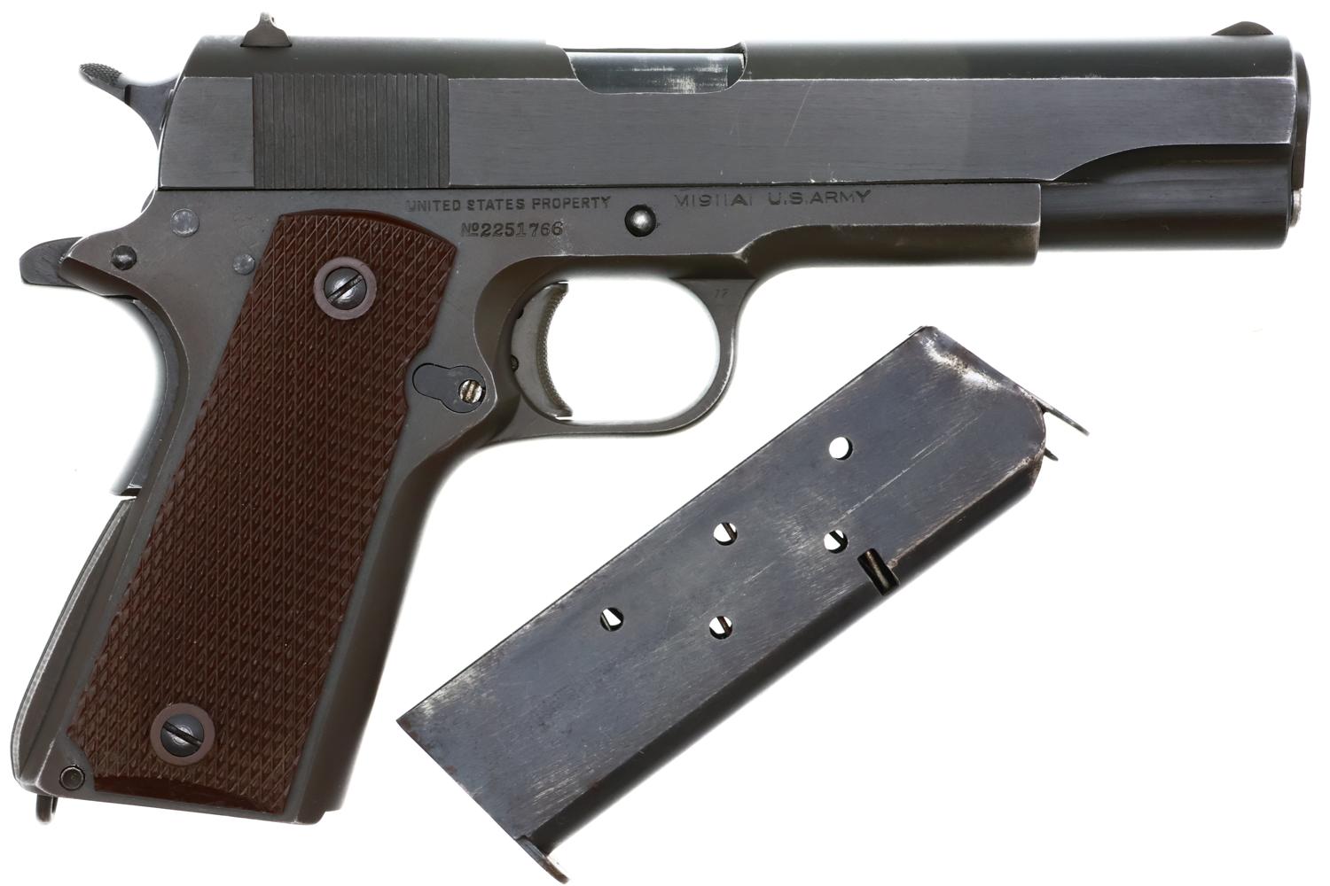 Colt 1911A1, WWII US Military Pistol, Web Gear, 2251766, FB01943 - Image 2