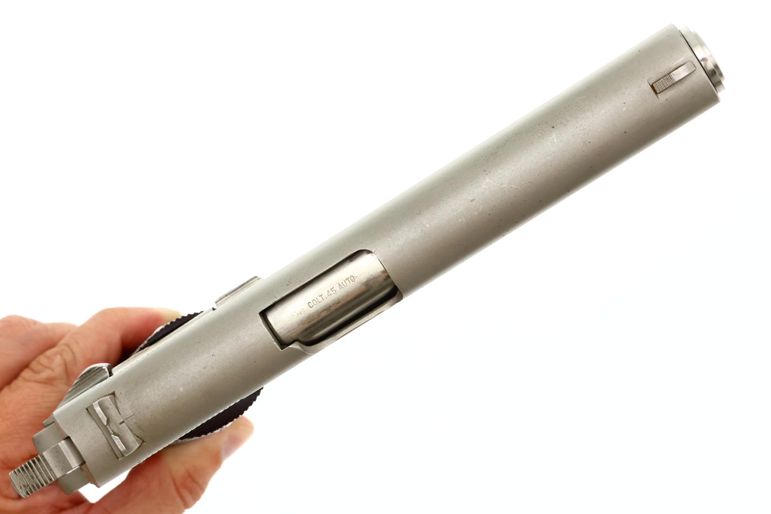 Colt Government Model, Factory Nickeled 1911A1 Pistol, Made 1959, FB01519 - Image 6