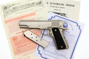 Colt Government, Semi Auto, Pistol, Box, Literature, 297943-C, FB02147