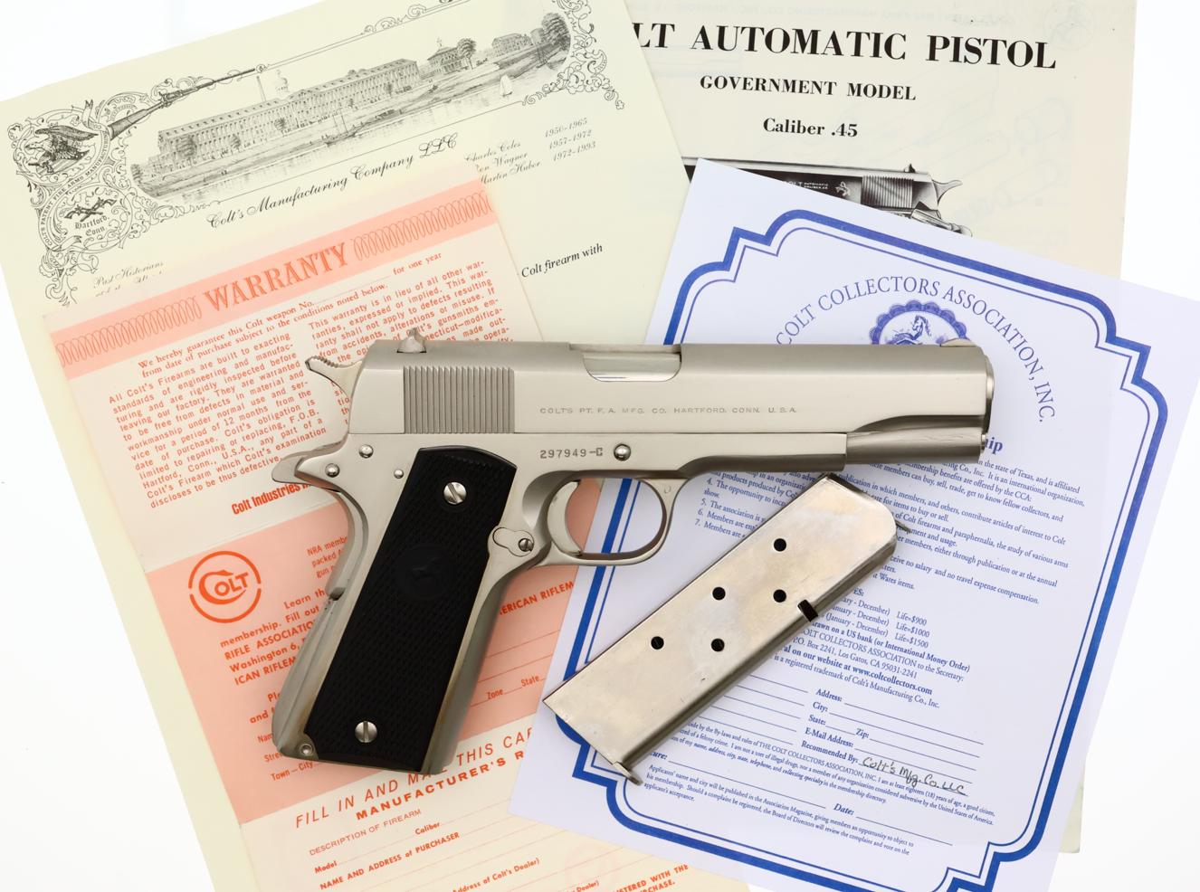 Colt Government, Semi Auto, Pistol, Box, Literature, 297943-C, FB02147 - Image 15