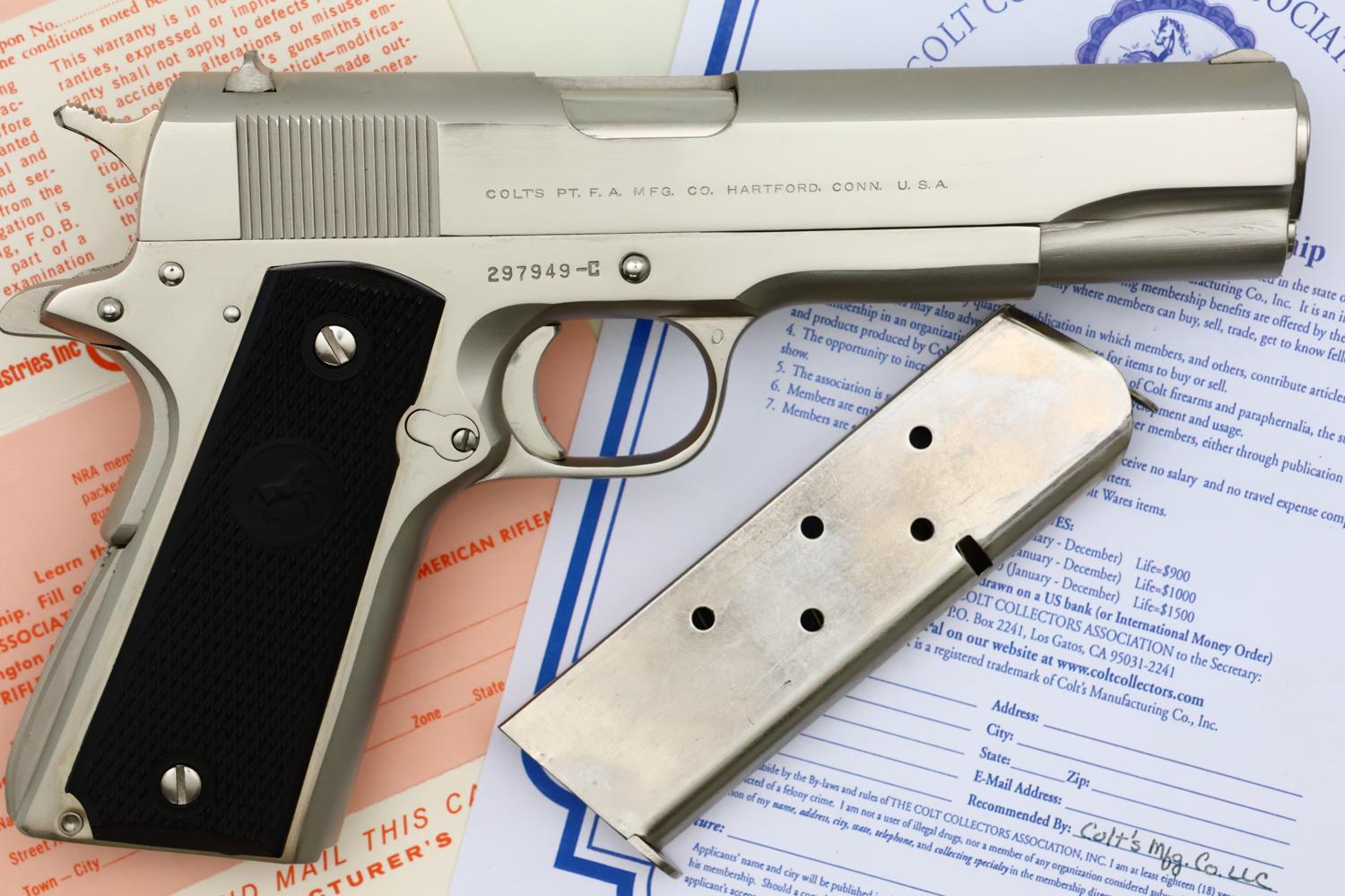 Colt Government, Semi Auto, Pistol, Box, Literature, 297943-C, FB02147 - Image 2