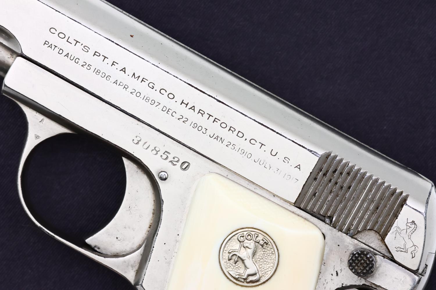 Colt Model 1908 Vest Pocket Pistol, Documented, Boxed, 308520, FB02159 - Image 7