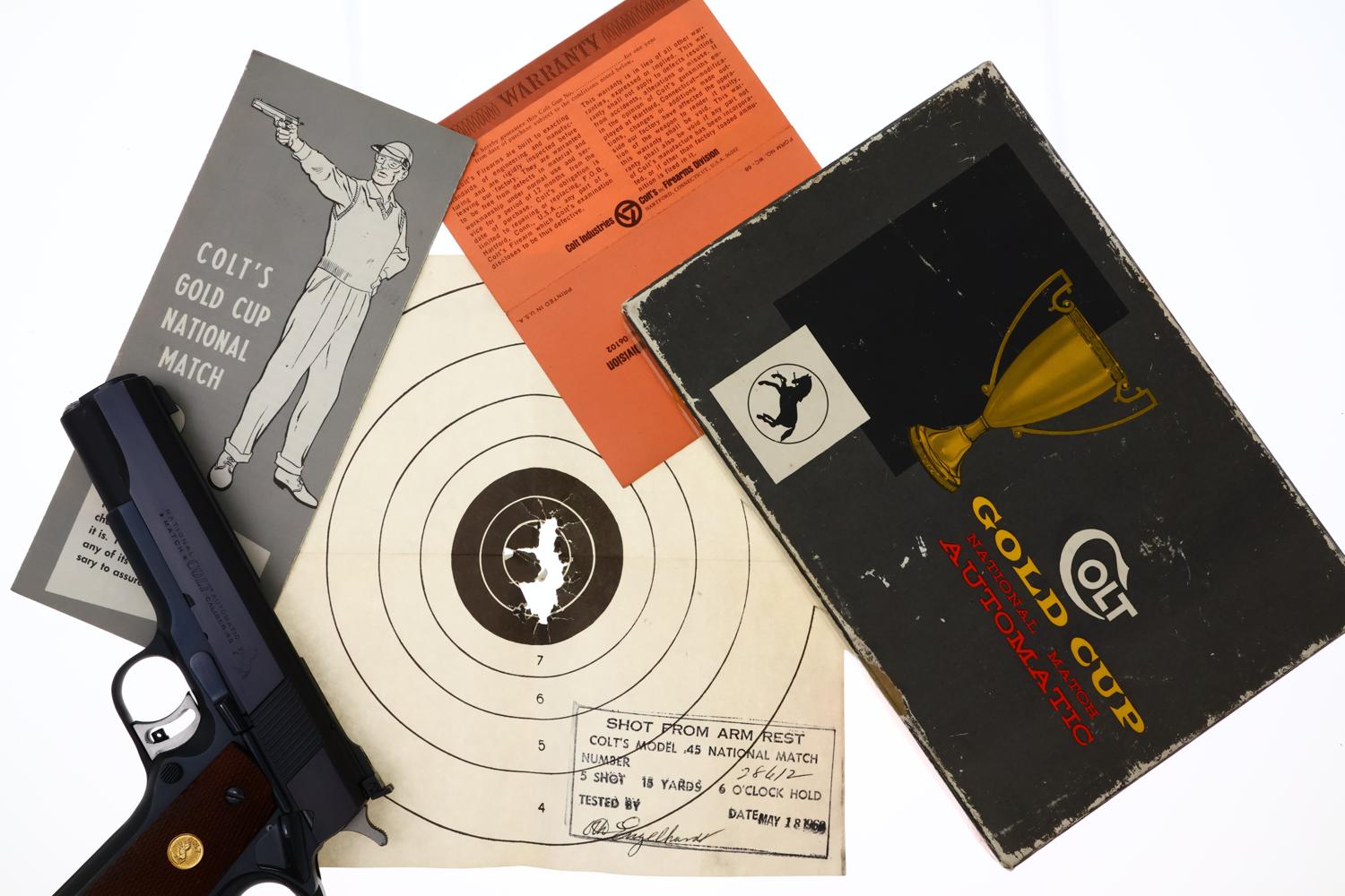 Gorgeous Colt National Match Gold Cup Pistol, Boxed, 28612NM, FB01712 - Image 11